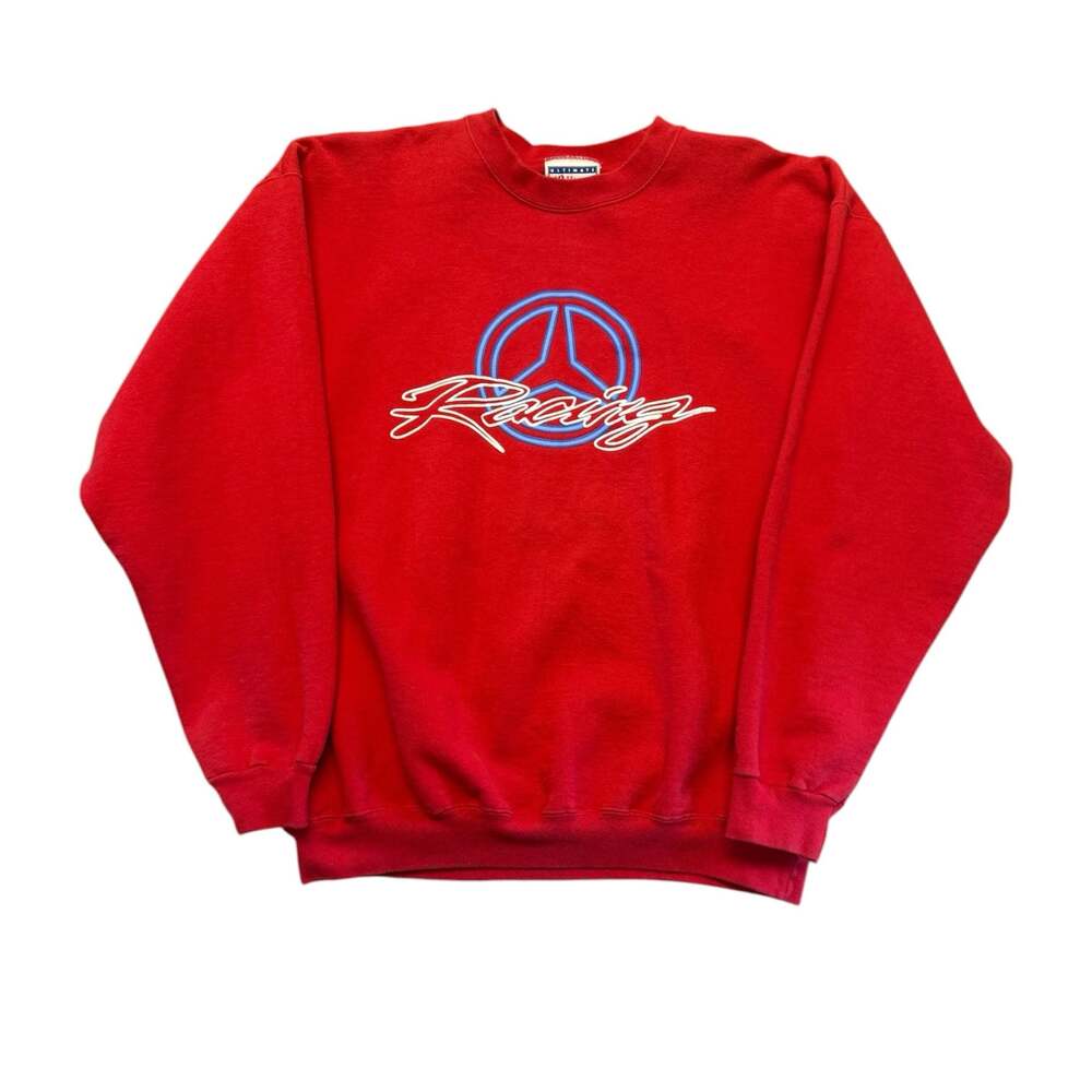 Vintage 90s Hanes Ultimate Mercedes-Benz Racing Crewneck Sweatshirt